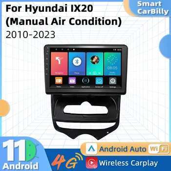 Android Автомобильное Радио Стерео для Hyundai ix20 ix-20 2010-2023 Руководство AC 2 Din Мультимедиа Carplay Навигация Авторадио GPS Головное Устройство
