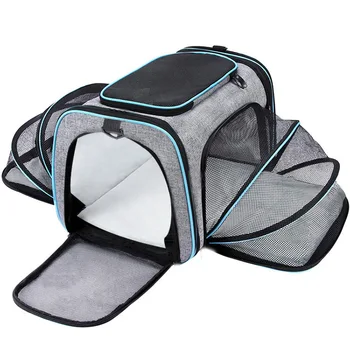 Сумка для кошек, портативная сумка для домашних животных, которую можно сложить, чтобы расширить рюкзак для домашних животных, клетку для кошек, дышащий рюкзак для кошек