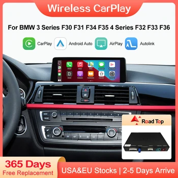 Беспроводной CarPlay Android Auto для BMW 3-4 Серии F30 F31 F32 F33 F34 F35 F36 2012-2020 с Функцией Зеркальной связи AirPlay Car Play