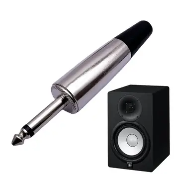 Адаптер для микрофонного штекера Однопутный Большой Двухжильный Микрофонный Штекер Универсальная замена Для Обеспечения качества звука Hi-Fi и аудио