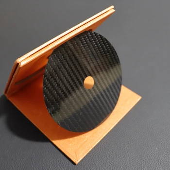 Высококачественная Карбоновая CD-лента из углеродного волокна, Коврик для дисков, Подставка для настройки Hi-Fi Аудио Проигрывателя, Антиударный Амортизатор, Поглощение вибрации