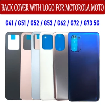 Новая Задняя Крышка Аккумулятора Корпус Телефона Задней Двери Запасные Части Для Motorola Moto G41 G51 G53 G73 5G G52 G62 G72