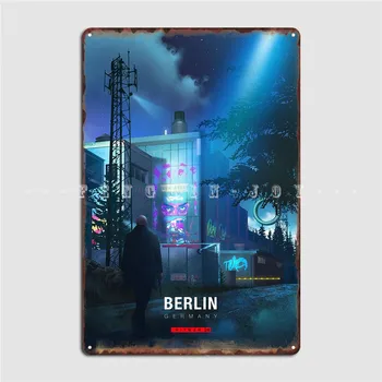 Hitman Berlin Металлическая вывеска Cinema Kitchen Индивидуальные таблички Cinema Tin Sign Poster