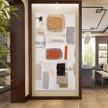 Абстрактный дизайн картины на холсте 100% Ручная роспись большого размера акриловыми настенными панно современного искусства для гостиной Импорт домашнего декора