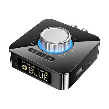 1 Комплект светодиодного смарт-адаптера Bluetooth Bluetooth 5.0 Аудиоприемник Передатчик 2 In1 AUX Аудио адаптер Конвертер