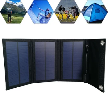 60 Вт Открытый Sunpower Складная Солнечная Панель Элементы Питания 5 В USB Портативное Солнечное Зарядное Устройство Батарея для Мобильного Телефона Путешествия Кемпинг Поход