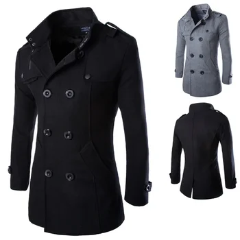 Весенне-осеннее новое пальто в британском стиле, модное мужское универсальное и красивое пальто