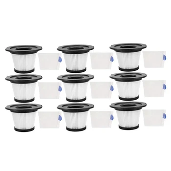 9 шт. сменных HEPA-фильтров, совместимых с беспроводными вакуумными аксессуарами MOOSOO K17