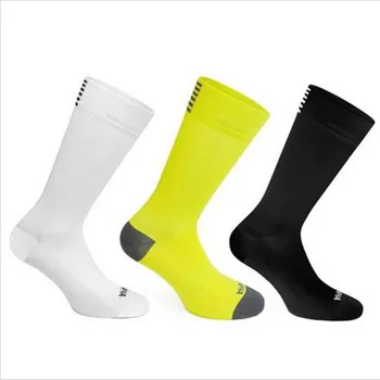 Спортивные носки до середины икры для велоспорта, 1 пара дышащих спортивных носков для бега, впитывающих пот, для мужчин и женщин