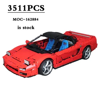 Новый MOC-141212 Classic Sports Car Static Edition 2676 шт. Подходит для 42143 строительных блоков, детской игрушки, подарка на день рождения 