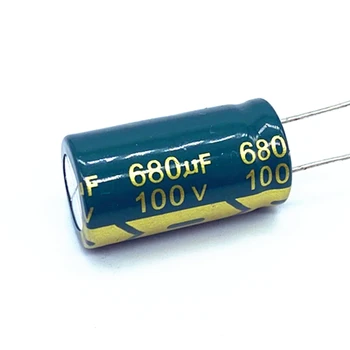 4 шт./лот высокочастотный низкоомный алюминиевый электролитический конденсатор 100v 680UF размером 16*25 680UF 20%