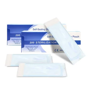 200 шт. / упак. Стоматологический Самоуплотняющийся Стерилизационный Пакет Из Медицинской Бумаги
