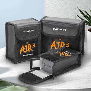Для дрона DJI AIR 3 с ЛиПо-аккумулятором, безопасная сумка, взрывозащищенная защитная сумка, чехол для хранения аккумулятора, аксессуары