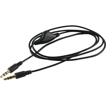 4шт 3,5 мм M /M Стерео наушники Аудио Удлинительный кабель Шнур с регулятором громкости Черный