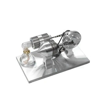 Сбалансированная модель двигателя Стирлинга Может запускать топливо Мини-Металлическая игрушка В сборе Экспериментальные учебные пособия по физике
