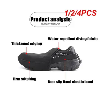 Новый чехол для велосипедной обуви из ветрозащитной износостойкой ткани, сохраняющий тепло, Полупальто, бахилы для шоссейной обуви MTB, черный