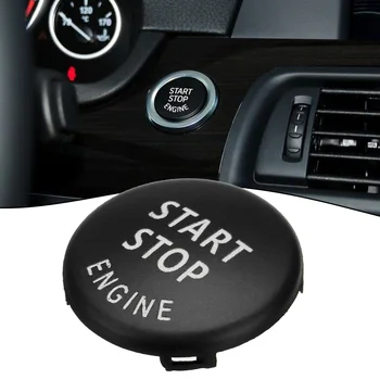 1 шт. Крышка переключателя кнопки запуска двигателя спереди и по центру автомобиля для BMW 1 /3 / 5 / Серии E70 E71 X1 E84 X3 E83 из черного пластика
