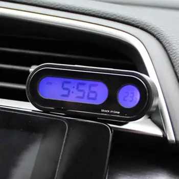 НОВЫЕ автомобильные цифровые часы и температурный дисплей, электронные часы, термометр, Автоматические электронные часы, цифровой дисплей со светодиодной подсветкой
