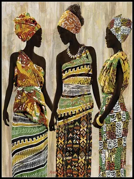 Африканские красавицы - Наборы для вышивания крестиком - Наборы для рукоделия ручной работы, 14-каратные наборы Aida DMC Color