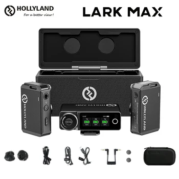 Профессиональный беспроводной петличный микрофон Hollyland Lark Max с радиусом действия 250 м, 22-часовое время автономной работы для фотосъемки, беспроводной микрофон