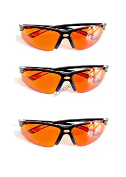 3 ~ 50шт Стоматологические светодиодные УФ-оранжевые очки, Светоотверждающая лампа, машина для отбеливания зубов, защитные очки для отбеливания зубов, Очки