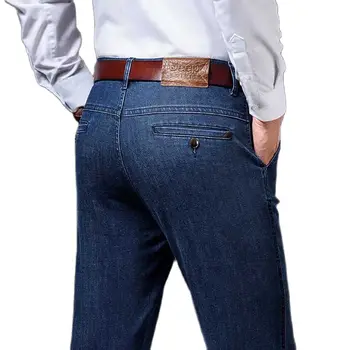 Новые модные джинсовые брюки Мужские повседневные свободные мешковатые джинсы Офисные ковбойские брюки для отдыха уличная одежда