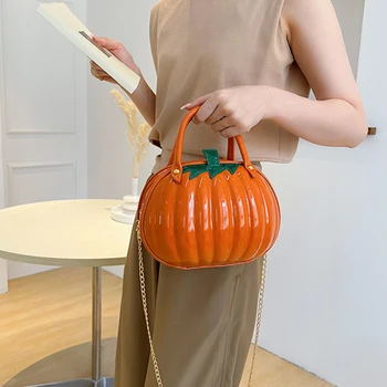 Женская сумка в форме тыквы, универсальная креативная сумка через плечо, модная милая многофункциональная водонепроницаемая сумка на Хэллоуин