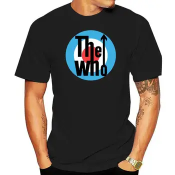 Футболка The Who Target С Классическим логотипом Maglia Uomo Ufficiale Music Group, Повседневная футболка С коротким рукавом, Крутая Блузка Koszulki С круглым вырезом и принтом