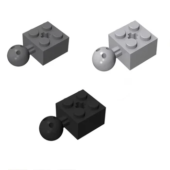 57909 Технические, Модифицированные Кирпичом Игрушки размером 2 x 2 точки с Шаровым шарниром и отверстием для оси, Совместимые с Образовательным Блоком lego 57909 DIY