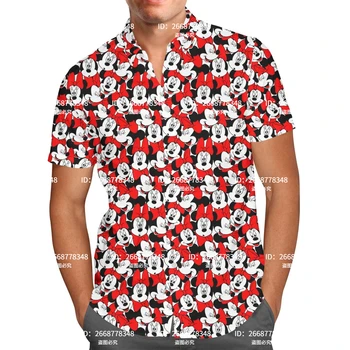 Гавайская рубашка с Минни Маус 