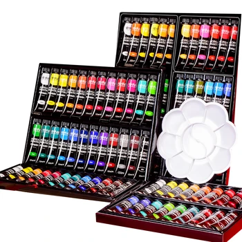 Изготовленные на Заказ оптовые Наборы акриловых красок для Рисования Граффити 24 Цветов, нетоксичные Diy-Тюбики