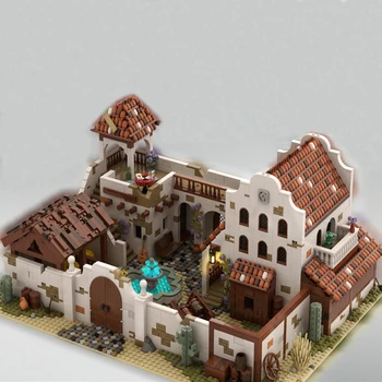 Совершенно новые 3583 штуки Moc Creation Expert Модель средневекового замка Старый Город Мексика Набор моделей вилл Подарок на День рождения Игрушки для взрослых