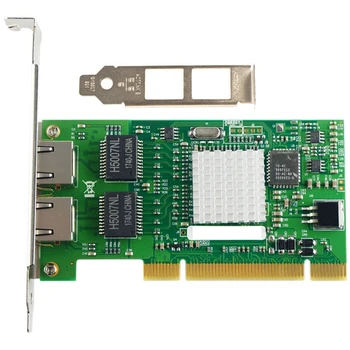 1 комплект Чипсета 82546 Двухпортовый Гигабитный 8492MT PCI Сервер Сетевая карта Ethernet Сетевая карта-NIC Серверный Адаптер PC + Металл