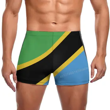 Плавки С Флагом Танзании, Быстросохнущие Шорты Для Мужчин, Пляжные Шорты Для плавания, Летний Подарок