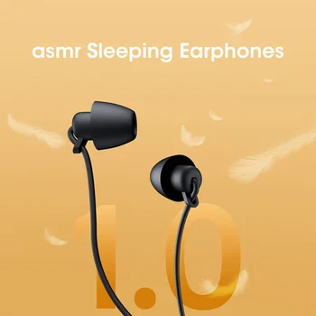 Наушники для сна Niye asmr, мягкие силиконовые наушники-вкладыши, гарнитура для сна, HiFi, проводной мобильный телефон, MP3, нанодиафрагма с шумоподавлением
