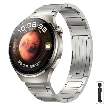 Титановый Ремешок 22 мм Для Huawei Watch 4 4PRO Ultimate GT 2 /2e 3pro 46 мм Роскошный Металлический Ремешок для Samsung 3 45 мм S3 Amazfit