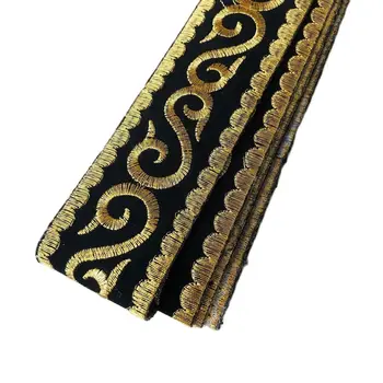 4 ярда/лот Шириной 4,8 см Тканая Вышитая Тканевая палочка в этническом стиле с тотемным дизайном для аксессуара для одежды LS-804
