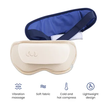 Массажер для глаз, снимающий усталость глаз, Умный вибрационный массаж Горячим и холодным компрессом, музыка Bluetooth, расслабляющий сон, улучшающий Защиту от мешков под глазами