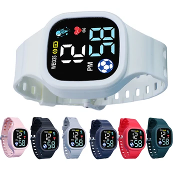 Новые светодиодные цифровые часы для детей, спортивные водонепроницаемые часы для мальчиков, цифровые часы для девочек, повседневные электронные часы Reloj Hombre