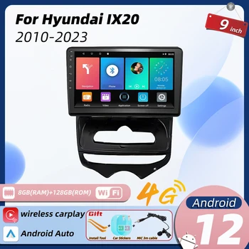 Android Автомобильное Радио Стерео для Hyundai ix20 ix-20 2010-2023 Руководство AC 2 Din Мультимедиа Carplay Навигация Авторадио GPS Головное Устройство