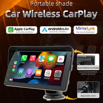 Универсальный Портативный Беспроводной Apple CarPlay Android Auto 7-дюймовый Автомобильный Радиоприемник FM Multimedia Video PlayerTouch Screen Для BMW VW KIA
