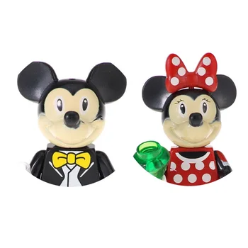 Новые Строительные блоки Minnie Mickey Mouse, Мини-Фигурки, Игрушки