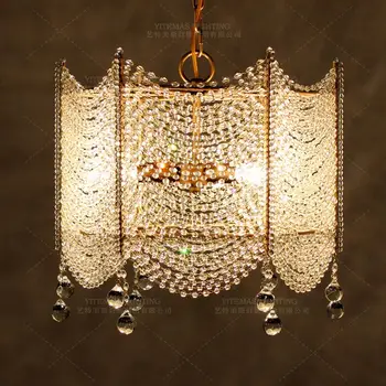 3 световых подвесных уникальных дизайнерских подвесных светильника серебряная спальня хрустальный шар из бисера люстра столовая кухня свет