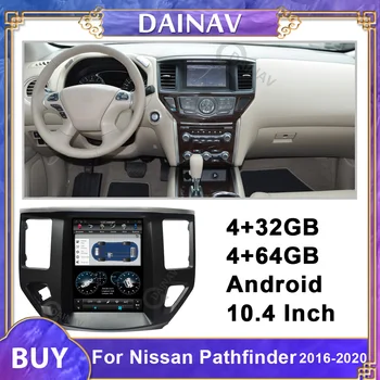 10,4-дюймовая автомобильная GPS-навигация Android для Nissan Pathfinder 2012 2013 2014 2015 2016 2017 2018 2019 2020 Автомагнитола