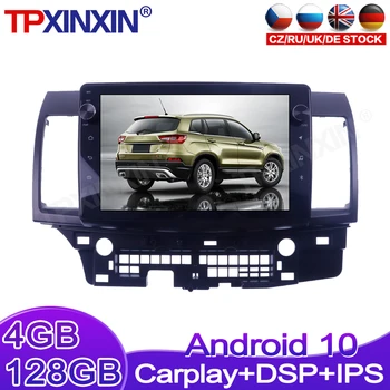 Android 10 Беспроводной Carplay для Mitsubishi Lancer 2007 - 2015 Автомобильный радиоприемник, мультимедийный плеер, головное устройство, аудио, радио, GPS-навигация.