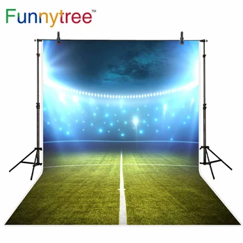 Фон для фотосъемки футбольного стадиона Funnytree боке, фоновая фотография с блестками, реквизит для фотосъемки, подарок фотографу