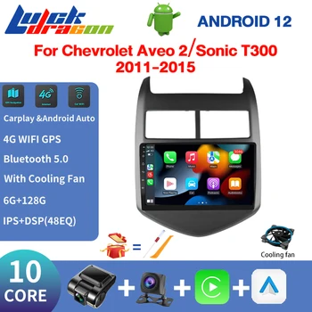 Авторадио CarPlay Android Auto 4g wifi GPS Для Chevrolet Aveo 2 Sonic T300 2din Android Автомобильный Радио Мультимедийный Плеер 4G wifi DVD