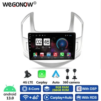 360 Панорамная Камера Carplay 8G + 256G Android 13,0 Автомобильный DVD-плеер GPS WIFI Bluetooth RDS Радио Для Chevrolet Cruze 2013 2014 2015