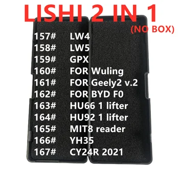Без коробки LiShi 2 в 1 2в1 LW4 LW5 GPX для Wuling Geely2 BYD F0 HU66 HU92 1 подъемник MIT8 считыватель YH35 CY24R-2021 Слесарные Инструменты