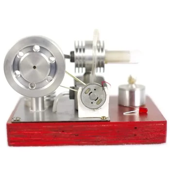 Модель Stirling Engine Kit С одноцилиндровым Разъемным Двигателем Внешнего сгорания Прямоугольного Типа Creative Collection Gifts